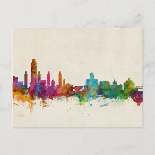 Albany New York Skyline Briefkaart (Voorkant)