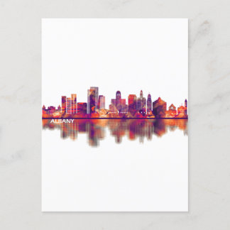 Albany New York Skyline Uitnodiging Briefkaart
