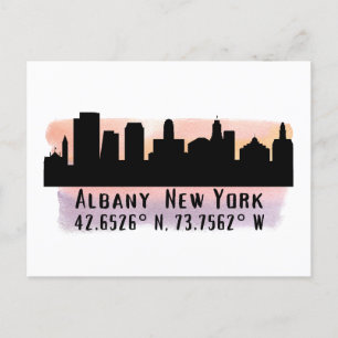Albany NY City Skyline Briefkaart