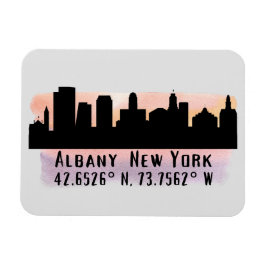 Albany NY City Skyline Magneet