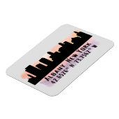 Albany NY City Skyline Magneet (Linkerzijde)