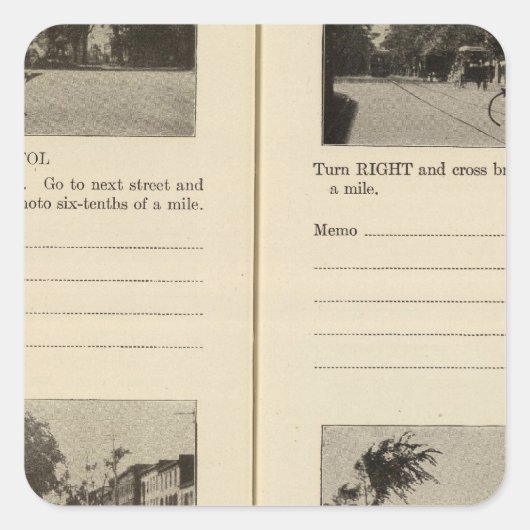 Albany, NY Vierkante Sticker (Voorkant)