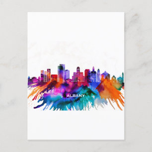 Albany Skyline Uitnodiging Briefkaart