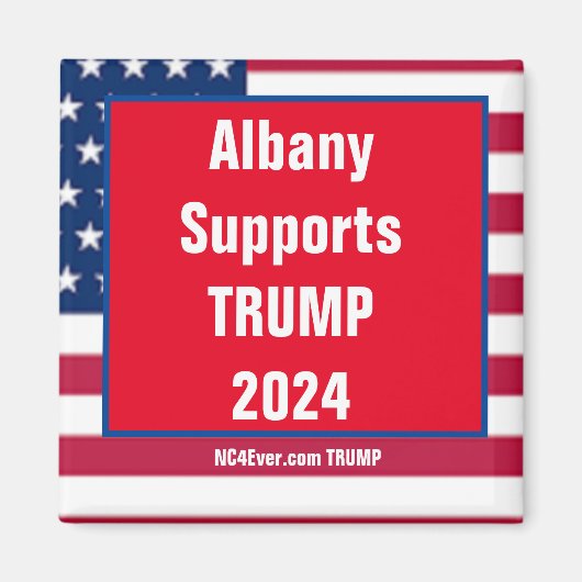 Albany Support TRUMP 2024 magnet Magneet (Voorkant)