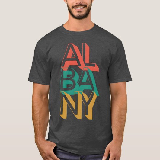 Albanyypography vriend t-shirt (Voorkant)