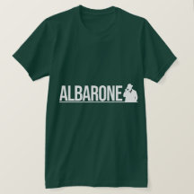 Albarone Gangster Silhouette Grafisch - Wit