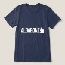 Albarone Gangster Silhouette Grafisch - Wit