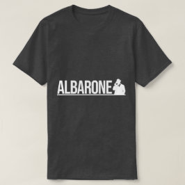 Albarone Gangster Silhouette Graphic - White T-shirt