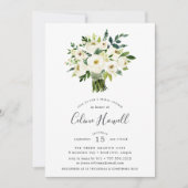 Albâtre Bouquet Nuptiale Douche Invitation (Devant)