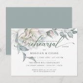 Albâtre Jardin Floral Aquarelle Invitation (Devant / Derrière)