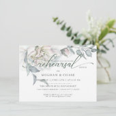 Albâtre Jardin Floral Aquarelle Invitation (Debout devant)