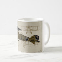 Albatros Lt. Von Hipple WWI Coffee Mok