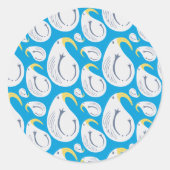 Albatross Ronde Sticker (Voorkant)