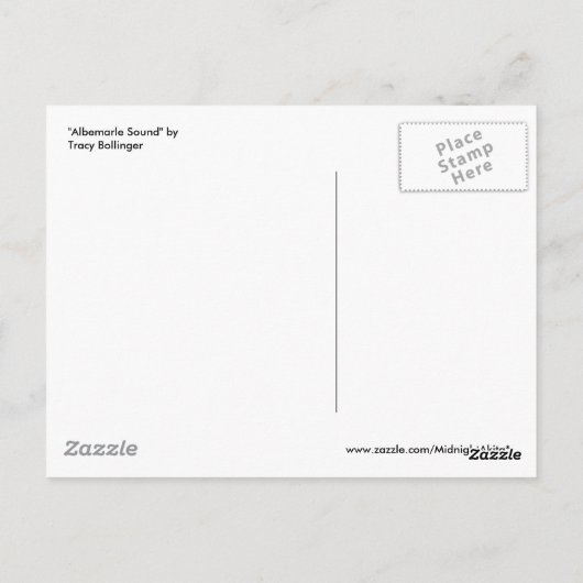 Albemarle Sound Briefkaart (Achterkant)