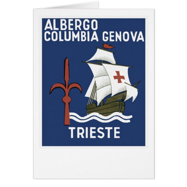 Albergo Columbia Genoa ~ Trieste (Voorkant)
