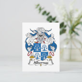 Albernaz Family Crest Briefkaart (Staand voorkant)