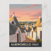 Alberobello Italië Trulli huizen Reizen Briefkaart (Voorkant)
