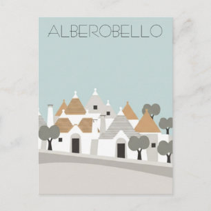 Alberobello Italië Trulli-huizen Reizen Briefkaart