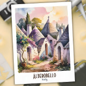 Alberobello Italië Trulli Waterverf – aangepaste t Briefkaart