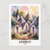 Alberobello Italië Trulli Waterverf – aangepaste t Briefkaart (Voorkant)