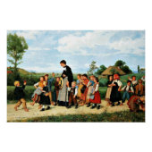 Albert Anker - De schoolwandeling Perfect Poster (Voorkant)