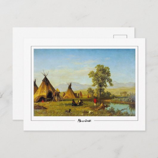 Albert Bierstadt #118 - Carte postale Art (Devant / Derrière)