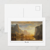 Albert Bierstadt #86 - Kunstmatig Briefkaart (Voorkant / Achterkant)