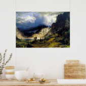 Albert Bierstadt A Storm in de Rocky Mountains Poster (Keuken)