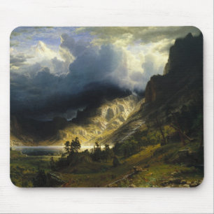 Albert Bierstadt "A Storm in the Rocky Mountains" Muismat