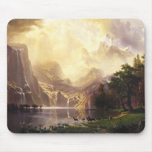 Albert Bierstadt dans le tapis de souris de (Devant)