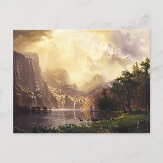 Albert Bierstadt En Montagne Carte De Voeux (Devant)