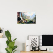 Albert Bierstadt-Half Dome in Yosemite Poster (Thuiskantoor)
