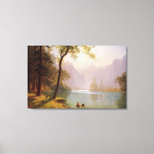 Albert Bierstadt, Kerns River Valley California. Canvas Afdruk (Voorkant)