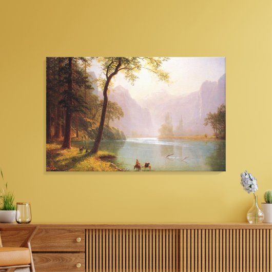Albert Bierstadt, Kerns River Valley California. Canvas Afdruk (Insitu (Woonkamer))