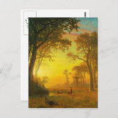 Albert Bierstadt Light in Forest Briefkaart (Voorkant / Achterkant)