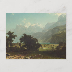 Albert Bierstadt - Lucerne-meer Briefkaart