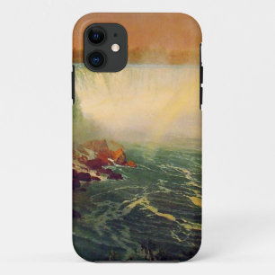 Albert Bierstadt, Niagara-watervallen. iPhone 11 Hoesje