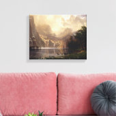 Albert Bierstadt - onder de Sierra Nevada Canvas Afdruk (Insitu (Woonkamer))