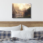 Albert Bierstadt - onder de Sierra Nevada Canvas Afdruk (Insitu (Slaapkamer))