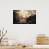 Albert Bierstadt - onder de Sierra Nevada Poster (Keuken)