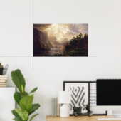 Albert Bierstadt - onder de Sierra Nevada Poster (Thuiskantoor)