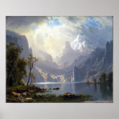 Albert Bierstadt op het meer van Sierras Tahoe Poster (Voorkant)