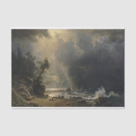 Albert Bierstadt Puget Sound over de Pacifische ku Tissuepapier