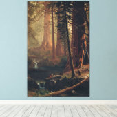 Albert Bierstadt Reuzensequoiabomen van Californië Canvas Afdruk (Insitu (Houten vloer))