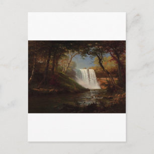 Albert Bierstadt Schilderij Bos Waterval Destiny Briefkaart