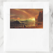 Albert Bierstadt schilderij, The Golden Gate, Rechthoekige Sticker (Tas)