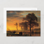 Albert Bierstadt-schilderij, Western Kansas Briefkaart (Voorkant / Achterkant)