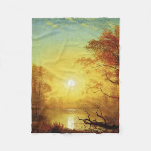 Albert Bierstadt-schilderij, Zonsopgang, Fleece Deken