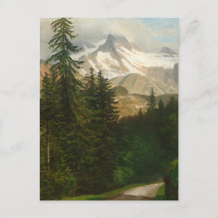 Albert Bierstadt schildert sneeuw in het hoge land Briefkaart