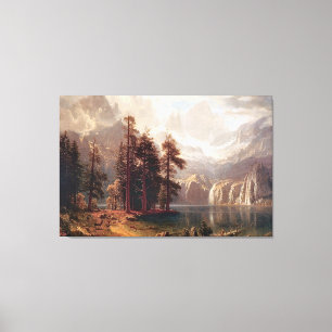 Albert Bierstadt Sierra Nevada, 1871 Canvas Afdruk